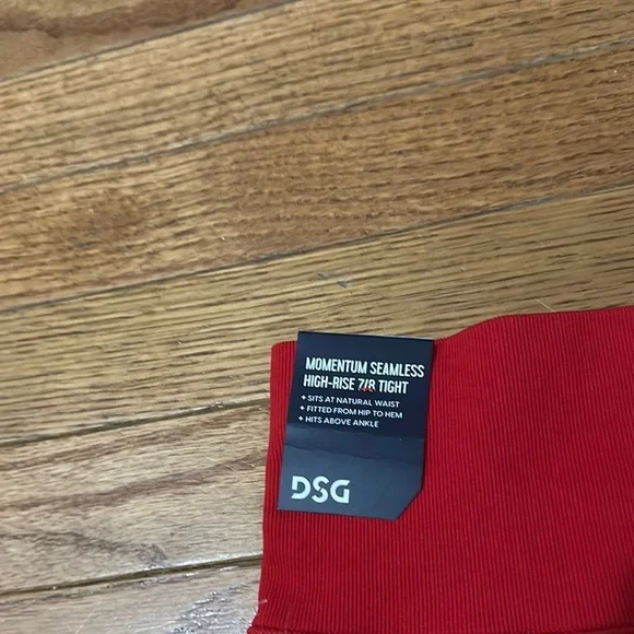 DSG Red Leggings with Wide Waistband Women’s Size Large - Picture 4 of 7